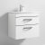 Nuie Athena Wall Hung 2-Drawer Vanity Unit with Basin-4 600mm Wide - Gloss White