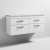 Nuie Athena Wall Hung 4-Drawer Vanity Unit with Bellato Grey Worktop 1200mm Wide - Gloss White | Thumbnail Image