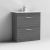 Nuie Athena Floor Standing 2-Drawer Vanity Unit with Basin-2 800mm Wide - Anthracite Woodgrain