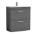 Nuie Athena Floor Standing 2-Drawer Vanity Unit with Basin-3 800mm Wide - Anthracite Woodgrain