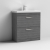Nuie Athena Floor Standing 2-Drawer Vanity Unit with Basin-3 800mm Wide - Anthracite Woodgrain