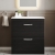 Nuie Athena Floor Standing 2-Drawer Vanity Unit with Basin-4 800mm Wide - Charcoal Black | Thumbnail Image