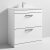 Athena 800mm 2-Drawer Floor Standing Vanity Unit