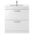 Nuie Athena Floor Standing 2-Drawer Vanity Unit with Basin-2 800mm Wide - Gloss White