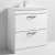 Nuie Athena Floor Standing 2-Drawer Vanity Unit with Basin-3 800mm Wide - Gloss White