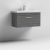 Nuie Athena Wall Hung 1-Drawer Vanity Unit with Basin-1 800mm Wide - Anthracite Woodgrain | Thumbnail Image