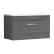 Nuie Athena Wall Hung 1-Drawer Vanity Unit with Sparkling White Worktop 800mm Wide - Anthracite Woodgrain