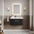 Nuie Athena Wall Hung 1-Drawer Vanity Unit with Basin-3 800mm Wide - Charcoal Black | Thumbnail Image