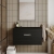 Nuie Athena Wall Hung 1-Drawer Vanity Unit and Worktop 800mm Wide - Charcoal Black