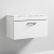 Nuie Athena Wall Hung 1-Drawer Vanity Unit with Carrera Marble Worktop 800mm Wide - Gloss White | Thumbnail Image