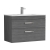Nuie Athena Wall Hung 2-Drawer Vanity Unit with Basin-2 800mm Wide - Anthracite Woodgrain