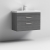 Nuie Athena Wall Hung 2-Drawer Vanity Unit with Basin-3 800mm Wide - Anthracite Woodgrain