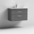Nuie Athena Wall Hung 2-Drawer Vanity Unit with Basin-4 800mm Wide - Anthracite Woodgrain