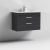 Nuie Athena Wall Hung 2-Drawer Vanity Unit with Basin-2 800mm Wide - Charcoal Black