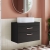 Nuie Athena Wall Hung 2-Drawer Vanity Unit and Worktop 800mm Wide - Charcoal Black | Thumbnail Image
