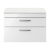 Nuie Athena Wall Hung 2-Drawer Vanity Unit with Sparkling White Worktop 800mm Wide - Gloss White