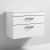 Nuie Athena Wall Hung 2-Drawer Vanity Unit with Sparkling White Worktop 800mm Wide - Gloss White