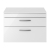 Nuie Athena Wall Hung 2-Drawer Vanity Unit and Worktop 800mm Wide - Gloss White
