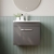 Nuie Athena Wall Hung 1-Drawer Vanity Unit with Basin-4 500mm Wide - Gloss Grey | Thumbnail Image