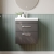Nuie Athena Wall Hung 2-Drawer Vanity Unit with Basin-3 500mm Wide - Gloss Grey | Thumbnail Image
