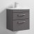 Nuie Athena Wall Hung 2-Drawer Vanity Unit with Basin-4 500mm Wide - Gloss Grey