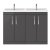 Athena Twin 1200mm 4-Door Floor Standing Vanity Unit