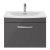Nuie Athena Wall Hung 1-Drawer Vanity Unit with Basin-4 600mm Wide - Gloss Grey