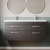 Nuie Athena Wall Hung 4-Drawer Vanity Unit with Double Ceramic Basin 1200mm Wide - Gloss Grey | Thumbnail Image
