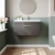 Nuie Athena Wall Hung 1-Drawer Vanity Unit with Basin-1 800mm Wide - Gloss Grey | Thumbnail Image