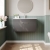 Nuie Athena Wall Hung 1-Drawer Vanity Unit with Basin-2 800mm Wide - Gloss Grey | Thumbnail Image