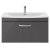 Nuie Athena Wall Hung 1-Drawer Vanity Unit with Basin-4 800mm Wide - Gloss Grey