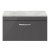 Nuie Athena Wall Hung 1-Drawer Vanity Unit with Grey Worktop 800mm Wide - Gloss Grey