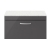 Nuie Athena Wall Hung 1-Drawer Vanity Unit with Sparkling White Worktop 800mm Wide - Gloss Grey