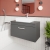 Nuie Athena Wall Hung 1-Drawer Vanity Unit and Worktop 800mm Wide - Anthracite Woodgrain