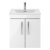 Nuie Athena Wall Hung 2-Door Vanity Unit with Basin-4 500mm Wide - Gloss White