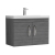 Nuie Athena Wall Hung 2-Door Vanity Unit with Basin-1 800mm Wide - Anthracite Woodgrain