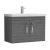 Nuie Athena Wall Hung 2-Door Vanity Unit with Basin-3 800mm Wide - Anthracite Woodgrain