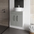 Nuie Athena Wall Hung 2-Door Vanity Unit and Worktop 500mm Wide - Gloss White