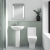 Nuie Ava Complete Bathroom Suite with B-Shaped Shower Bath 1700mm - Right Handed