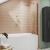 Nuie Ava Complete Furniture Suite with Vanity Unit and B-Shaped Shower Bath 1700mm LH