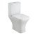 Nuie Ava Close Coupled Rimless Toilet Push Button Cistern - Soft Close Seat