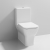 Nuie Ava Close Coupled Rimless Toilet Pan with Push Button Cistern - Soft Close Seat