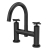 Nuie Aztec Pillar Mounted Bath Filler Tap - Matt Black