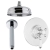 Nuie Beaumont Dual Concealed Mixer Shower Valve with Fixed Head