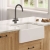 Nuie Belfast Fireclay Kitchen Sink 1.0 Bowl with Overflow 595mm L x 450mm W - White | Thumbnail Image