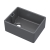Nuie Belfast Fireclay Kitchen Sink 1.0 Bowl 595mm L x 455mm W - Soft Black