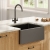 Nuie Belfast Fireclay Kitchen Sink 1.0 Bowl 595mm L x 455mm W - Soft Black | Thumbnail Image