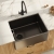 Nuie Belfast Fireclay Kitchen Sink 1.0 Bowl 595mm L x 455mm W - Soft Black | Thumbnail Image