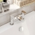 Nuie Binsey Deck Mounted Bath Filler Tap - Chrome | Thumbnail Image