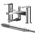 Nuie Binsey Pillar Mounted Bath Shower Mixer Tap with Shower Kit - Chrome